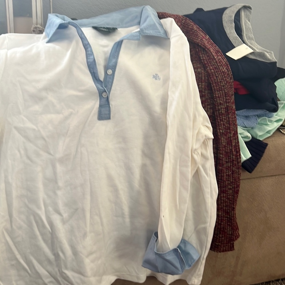 Ralph Lauren button t-shirt